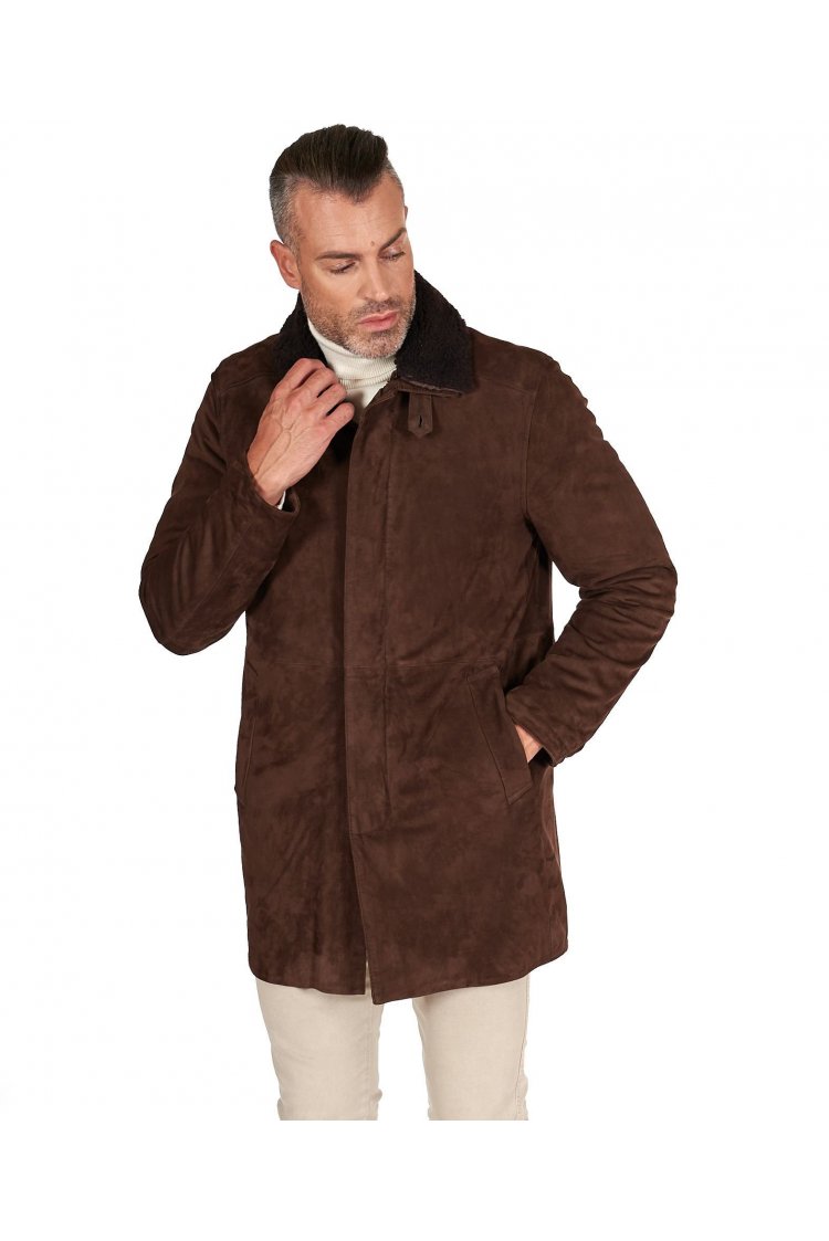 Manteau velours marron...