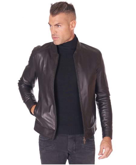 Blouson cuir noir veste...