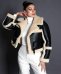 Chiodo corto in Montone Shearling nero versione oversize 
