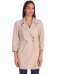 Cappottino in pelle scamosciata beige fodera tessuto