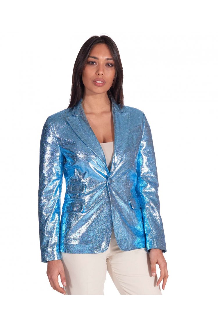 Blazer long cuir femme best sale