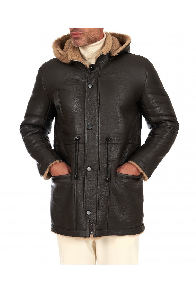 Manteau mouton retourné...