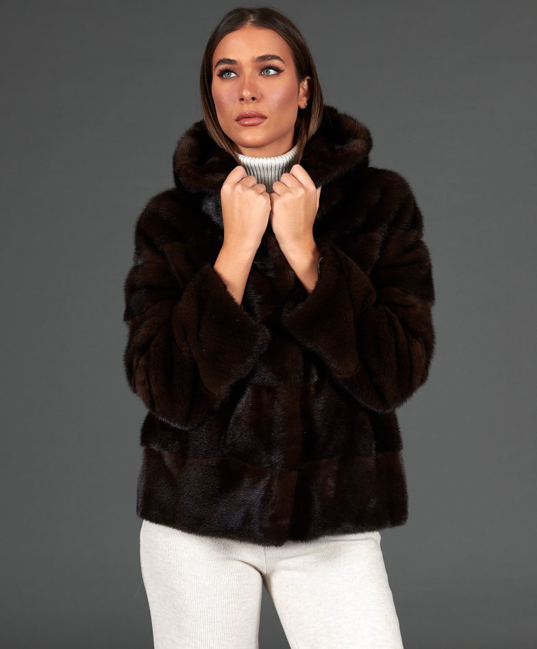 Doudoune fourrure veritable femme outlet
