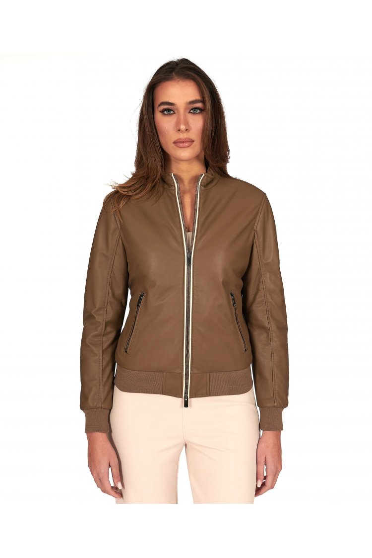 Veste bomber cuir plongé...