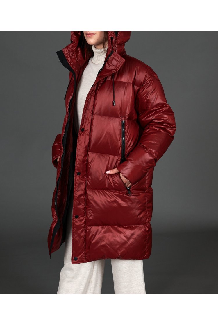 Veste longue en duvet...