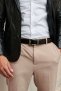 Cintura uomo in pelle di vitello nero marrone reversibile con fibbia girevole