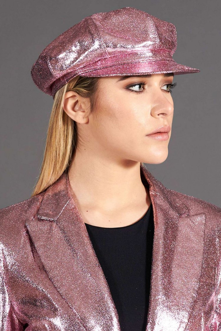 Casquette gavroche cuir...