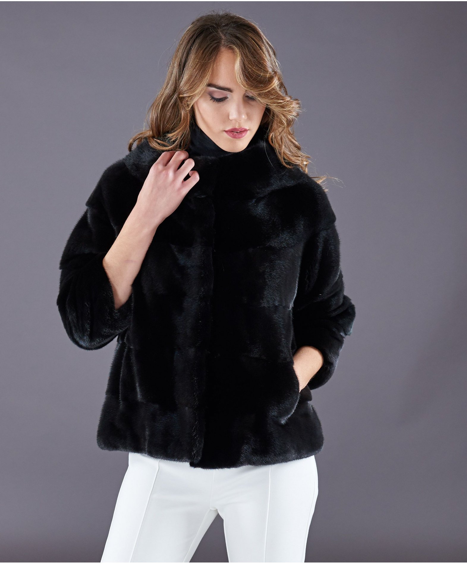 Veste fourrure vison outlet