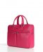 Borsa Ventiquattrore in pelle di vitello fuxia saffiano con doppia tasca