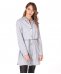 Camicia in pelle camoscio celeste con cintura