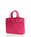 Borsa Ventiquattrore in pelle di vitello fuxia saffiano tasca zip