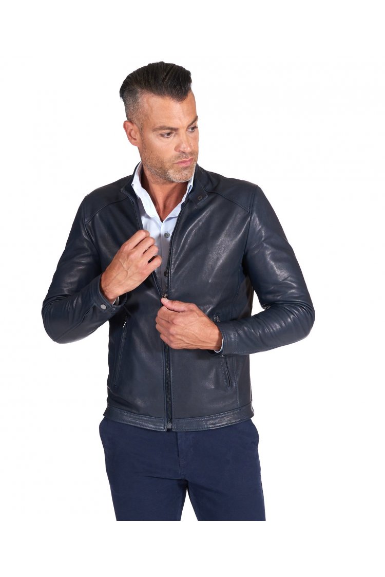 Blouson en cuir homme style...