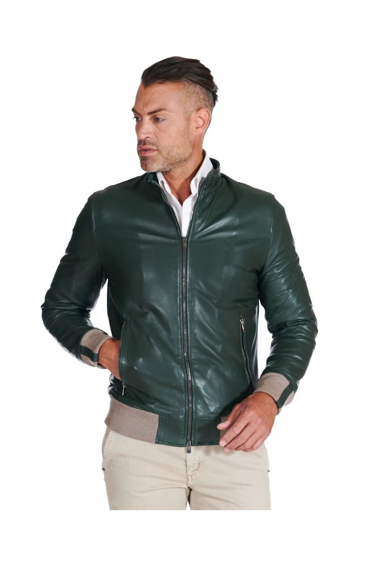 Blouson bomber cuir naturel...