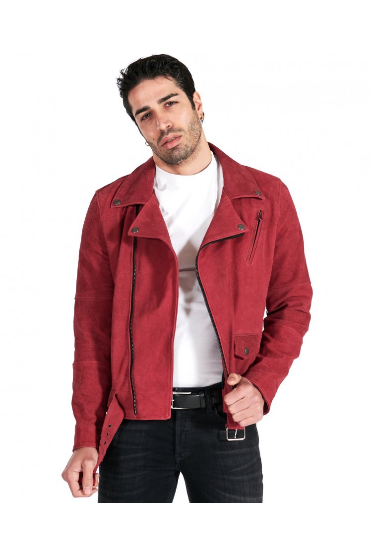 Blouson cuir bordeaux...