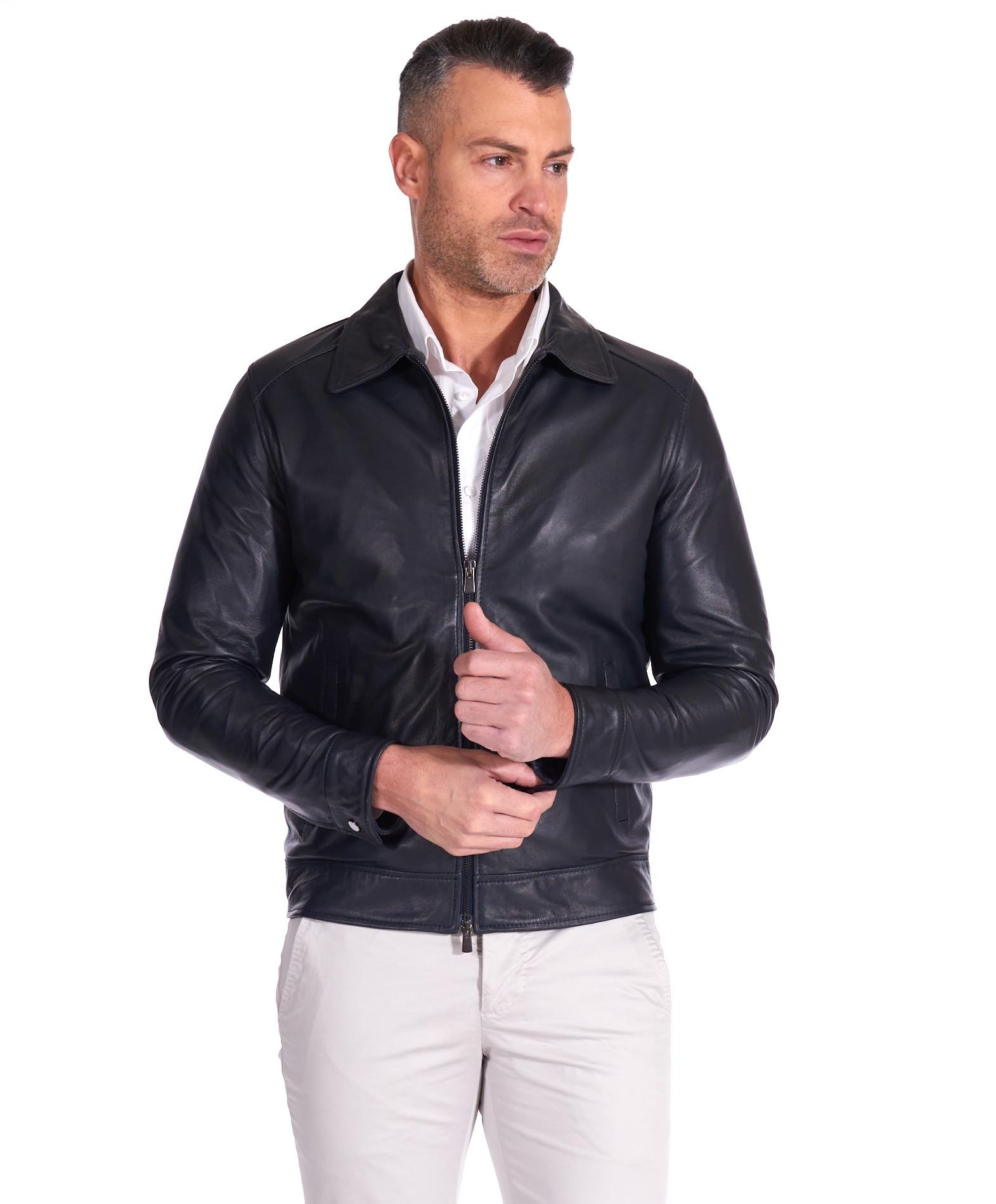 Chemise en cuir homme outlet