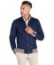 Giubbotto bomber in pelle scamosciata blu collo coreana