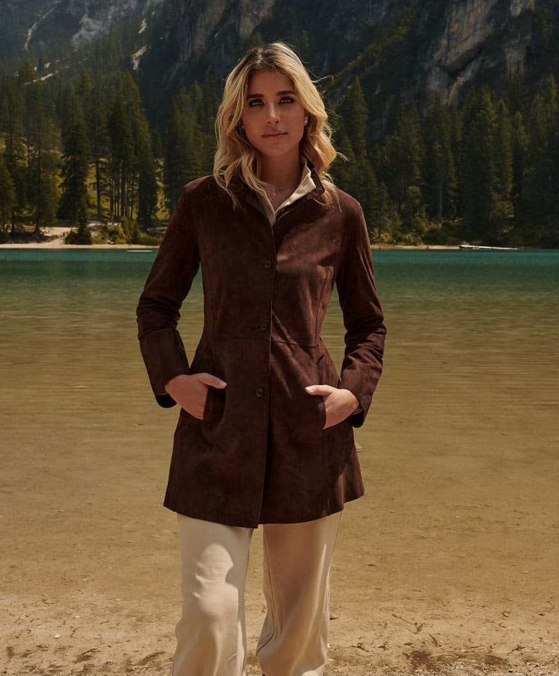VESTES EN DAIM FEMME