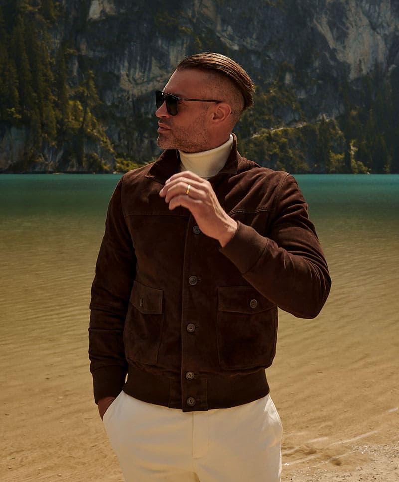 VESTES EN DAIM HOMME