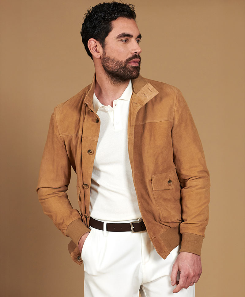 VESTES EN DAIM HOMME
