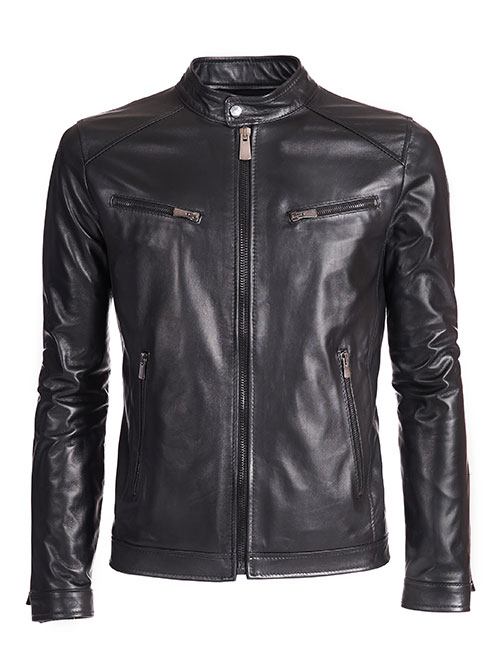 Giacca biker pelle uomo