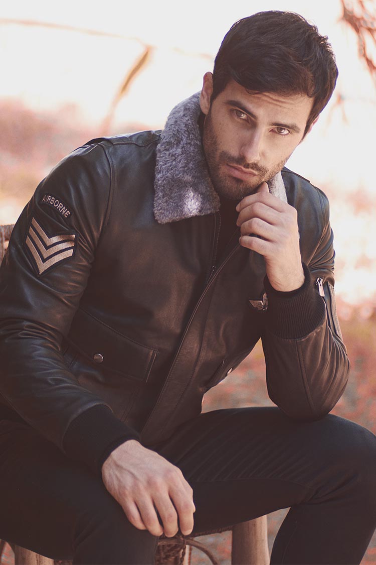 Aviatore nero bomber