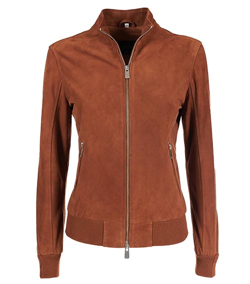 Giacca pelle camoscio donna