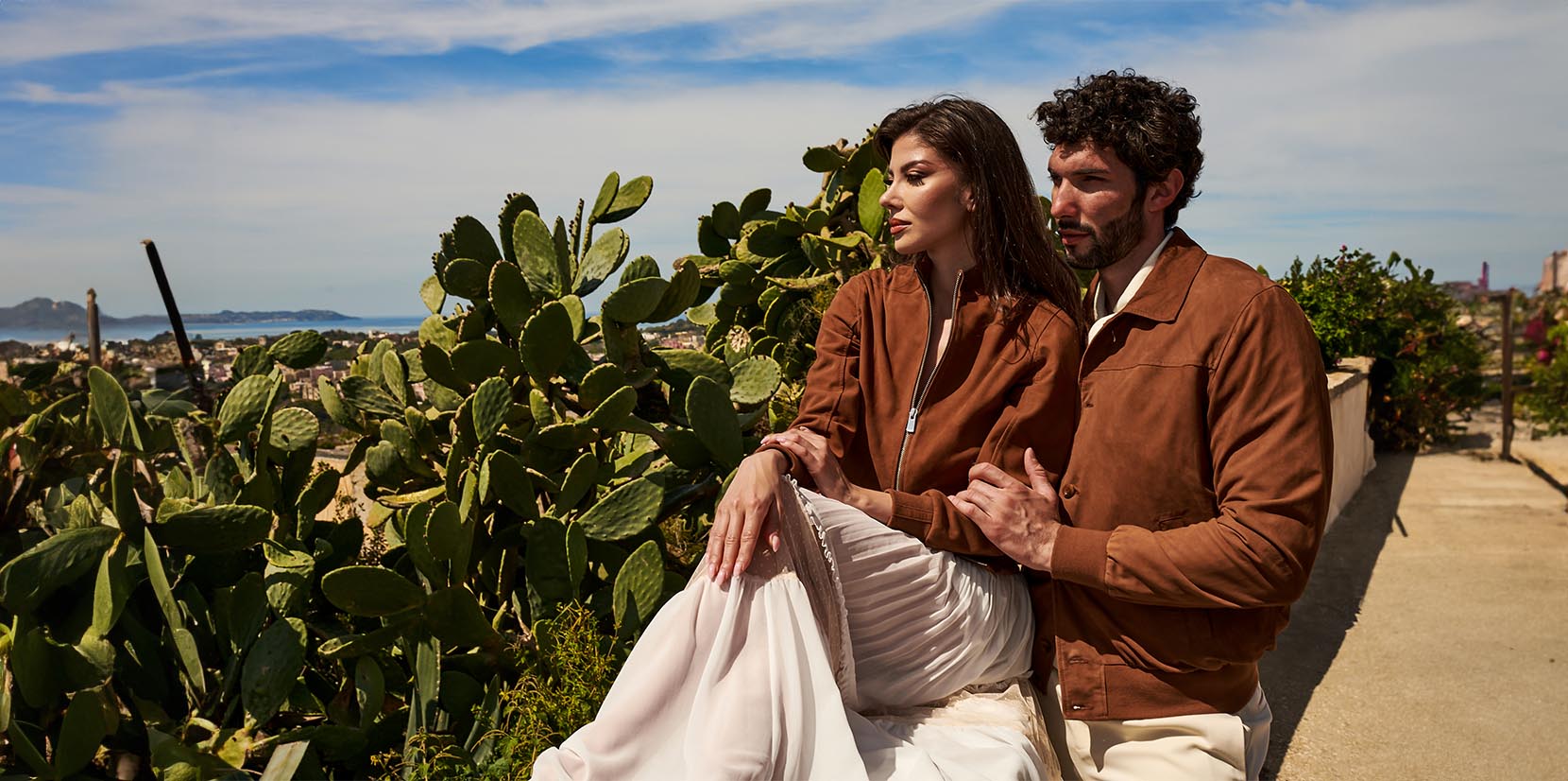 Giacche camoscio cognac